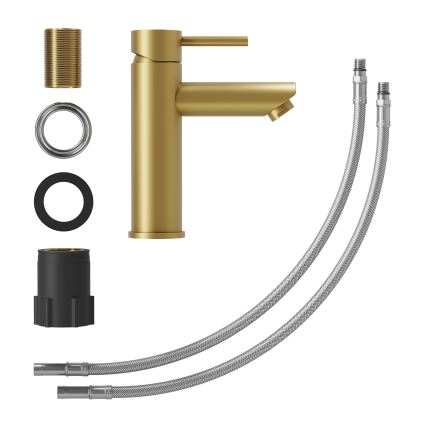 Mitigeur pour lavabo RINGSTED 17,8 cm en laiton brossé