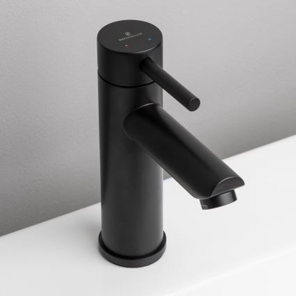 Mitigeur pour lavabo RINGSTED 17,8 cm noir mat