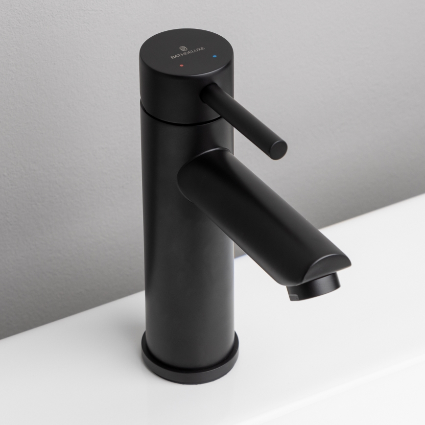 Mitigeur pour lavabo RINGSTED 17,8 cm noir mat