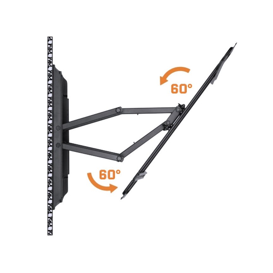 MK FLORIA MKF-17DP641 - Wandhouder voor TV met gewricht 80" zwart