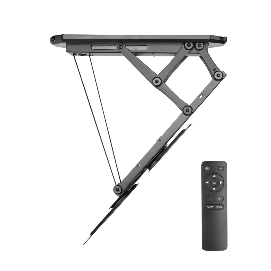 MK FLORIA MKF-20DM444 - Slimme plafondhouder voor tv 55" zwart Wi-Fi TUYA + afstandsbediening