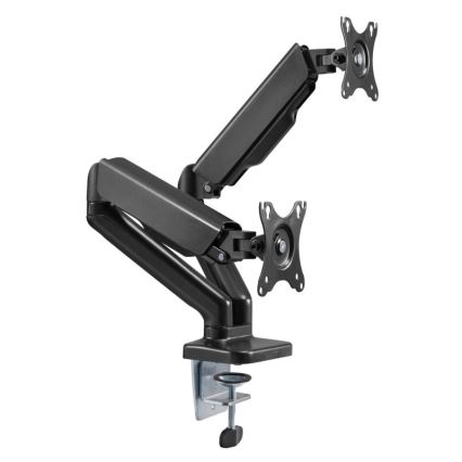 MK FLORIA MKF-21DP113S2 - Support réglable pour deux moniteurs 32 noir