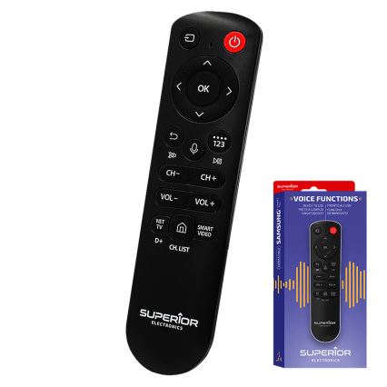 MK FLORIA Superior Samsung Voice - Vervangende afstandsbediening voor Samsung-tv (2x AAA)