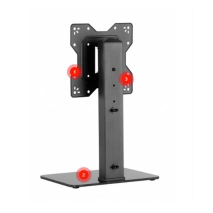 MK FLORIA Superior SUPSTV019 - Staande tv-beugel voor tv's van 23-43 zwart