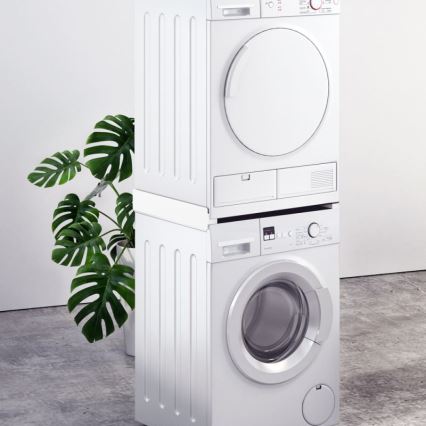 MK FLORIA Superior Tower Slim - Entretoise 66 cm pour lave-linge et sèche-linge, blanche