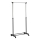 Mobiele metalen hanger 170x88 cm zwart/glanzend chroom
