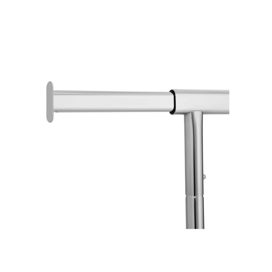 Mobiele staande kapstok JEAN, zilver