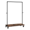 Mobiele staande kapstok LINEA bruin/zwart