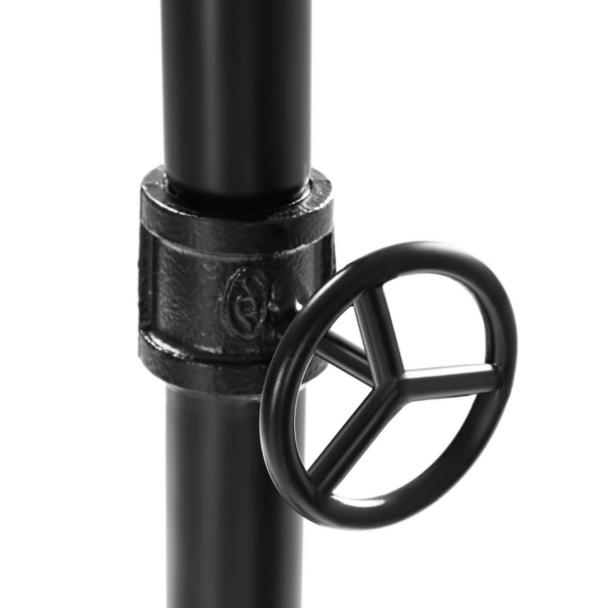 Mobiele staande kapstok LINEA bruin/zwart