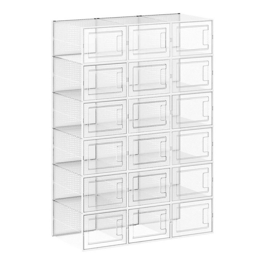 Modulair opbergrek met vakken BOXIFY, wit