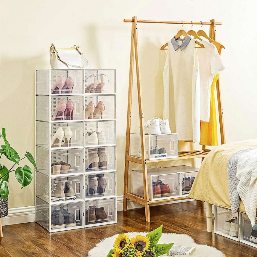 Modulair opbergrek met vakken BOXIFY, wit