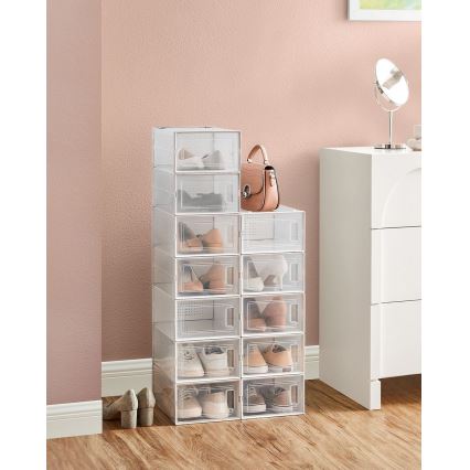 Modulair opbergrek met vakken BOXIFY, wit