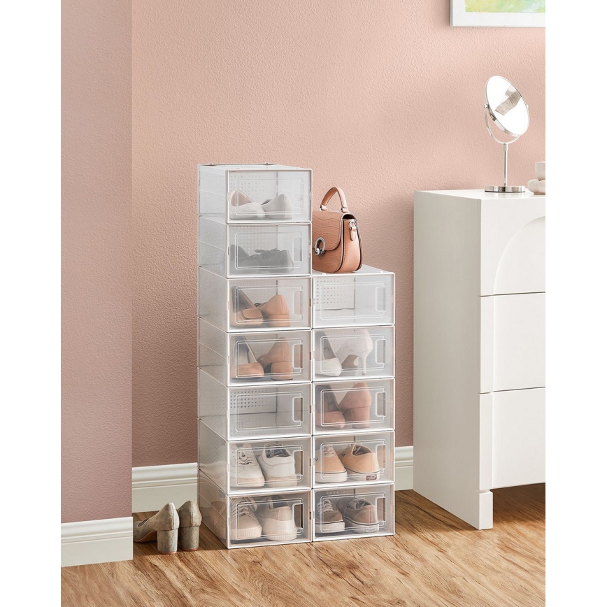 Modulair opbergrek met vakken BOXIFY, wit