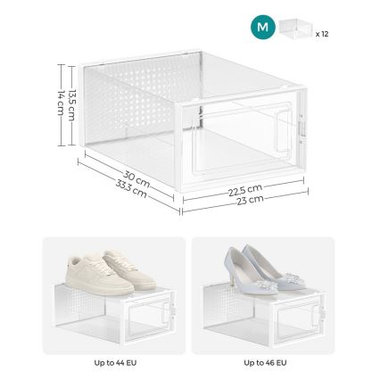 Modulair opbergrek met vakken BOXIFY, wit