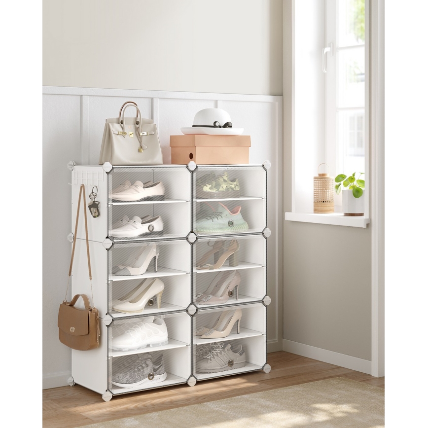 Modulair rek met vakken BOXIFY, wit