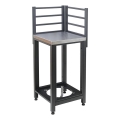 Module d'angle extérieur 47x47x123 cm noir/inox