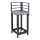 Module d'angle extérieur 47x47x123 cm noir/inox