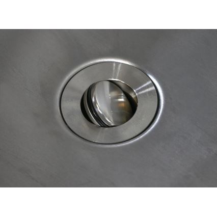 Module extérieur – table avec évier, 60 x 47 x 123 cm, noir/inox