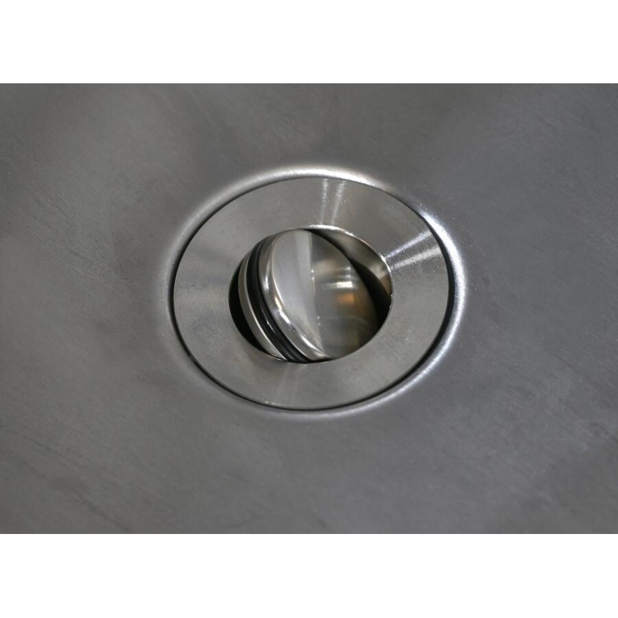 Module extérieur – table avec évier, 60 x 47 x 123 cm, noir/inox