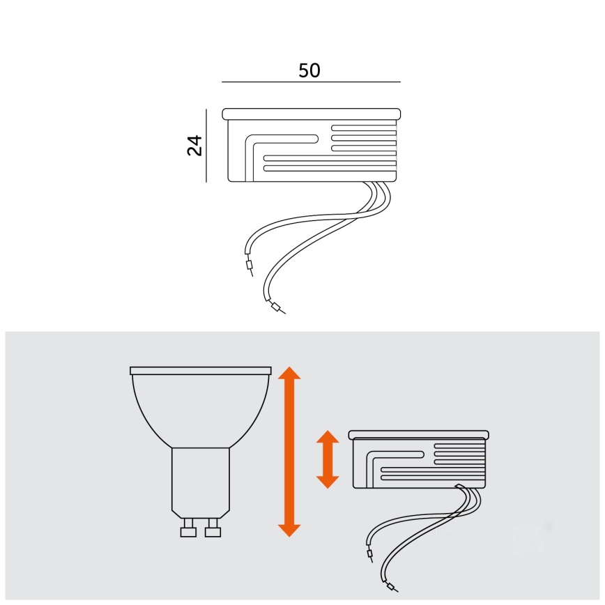 Module LED/6,5W/230V 6000K