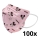 Mondkapje in Kindermaat FFP2 Kinderen NR CE 0370 Mickey roze 100stuks