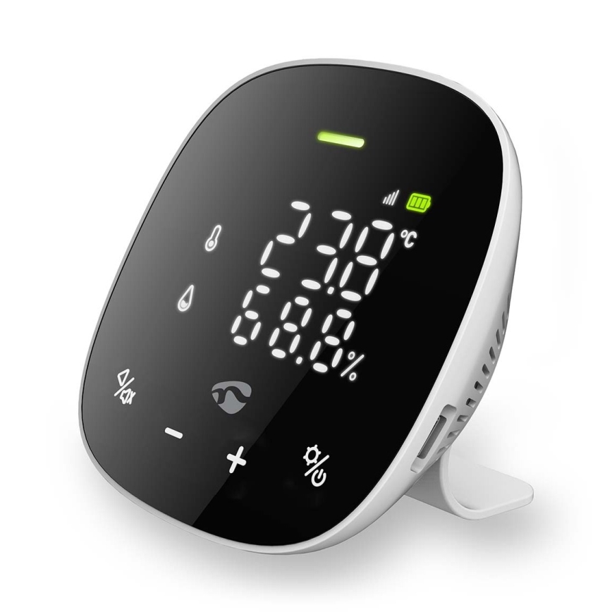 Moniteur de qualité d'air connecté avec écran LED SmartLife Wi-Fi