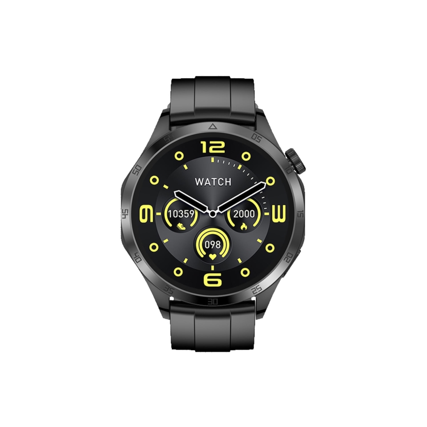 Montre connectée — batterie 270 mAh, NFC, IP57, noire