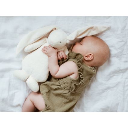Moonie - Doudou avec mélodie et lumière lapin 2.0 organic polar