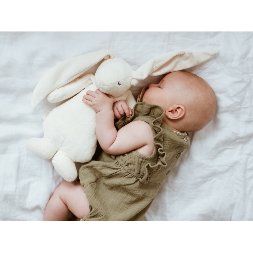 Moonie - Doudou avec mélodie et lumière lapin 2.0 organic polar