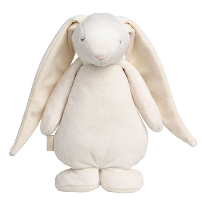 Moonie - Doudou lapin avec mélodie et lumière crème