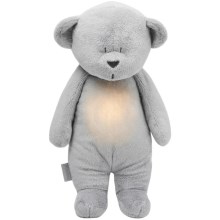 Moonie - Kinder nachtlamp Kleine beer silver