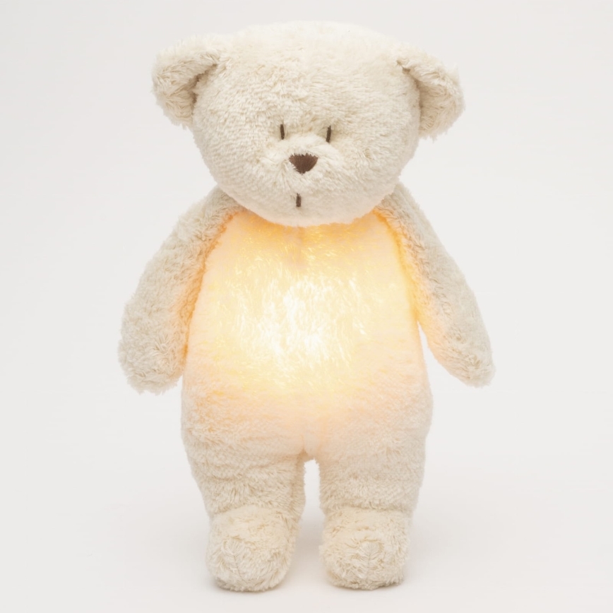 Moonie - Lekker knuffelen met een melodietje en lichtje Kleine beer 2.0 organic polar