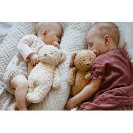 Moonie - Lekker knuffelen met een melodietje en lichtje Kleine beer 2.0 organic roze