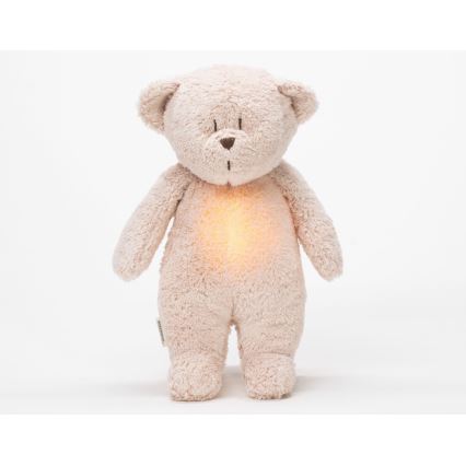 Moonie - Lekker knuffelen met een melodietje en lichtje Kleine beer 2.0 organic roze