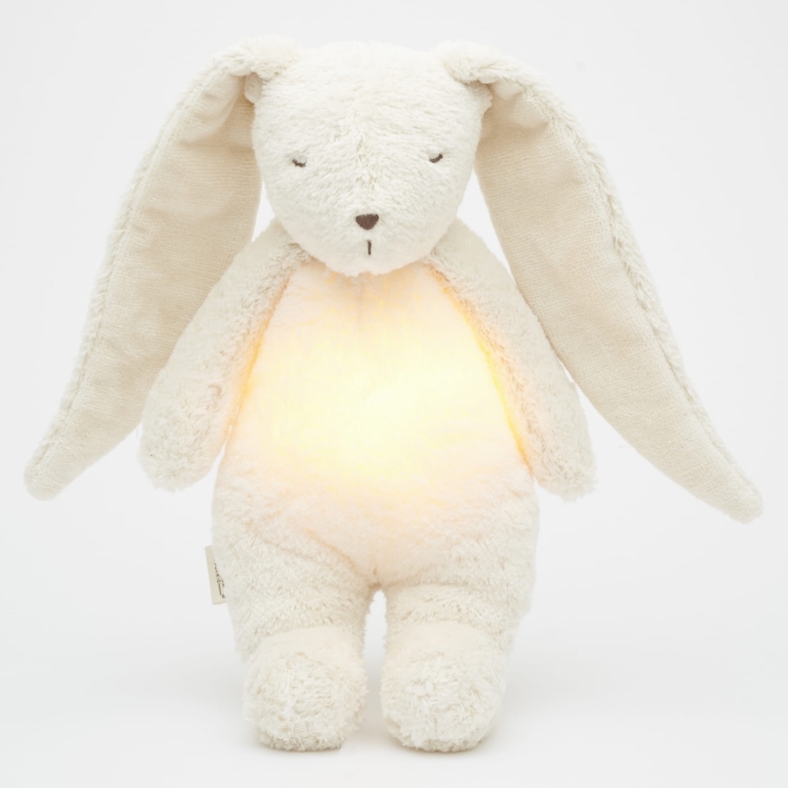 Moonie - Lekker knuffelen met een melodietje en lichtje konijntje 2.0 organic polar