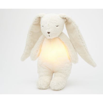 Moonie - Lekker knuffelen met een melodietje en lichtje konijntje 2.0 organic polar