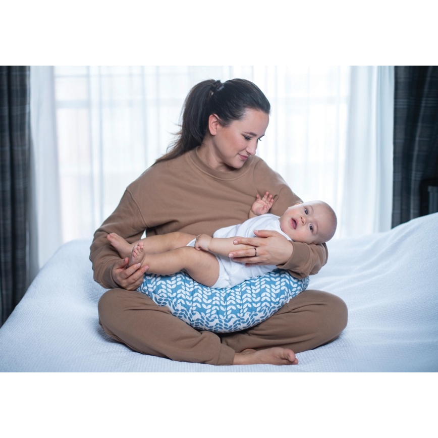 MOTHERHOOD - Coussin d'allaitement CLASSICS bleu