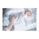 MOTHERHOOD - Grijze Katoenen mousseline beddengoed voor babybedjes Pro-Washed 2-delig