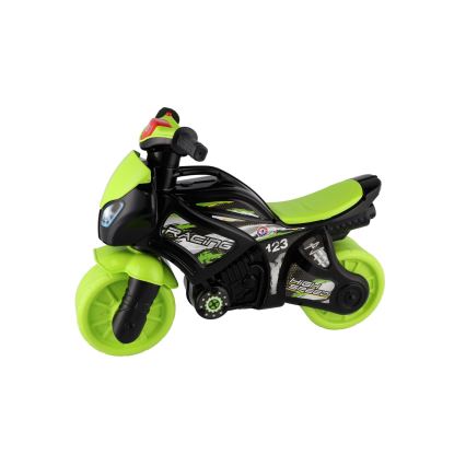 Moto d'équilibre avec éclairage, vert/noir
