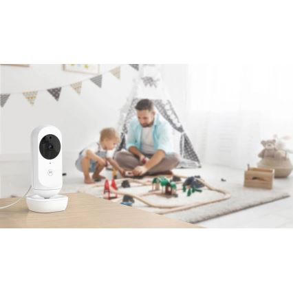 Motorola VM44 - Slimme oplaadbare babyfoon Wi-Fi