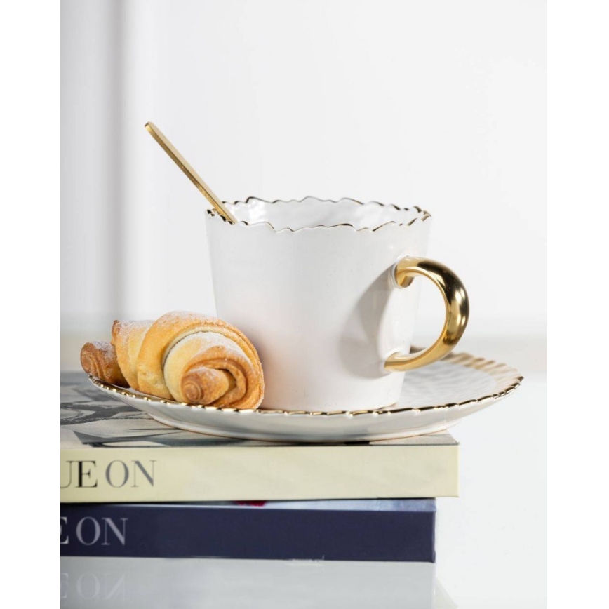 Tasse à Café Avec Cuillère | Vecteur Premium
