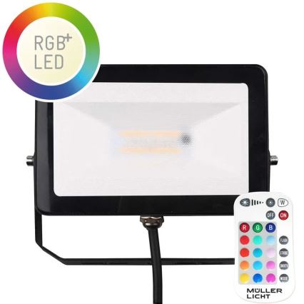 Müller-Licht - Projecteur RGBW d'extérieur à intensité variable LED/10W/230V IP65 + télécommande