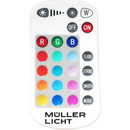 Müller-Licht - Projecteur RGBW d'extérieur à intensité variable LED/10W/230V IP65 + télécommande