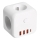 Multi-prise avec interrupteur LINEA 3x230V + 4xUSB A/C blanc