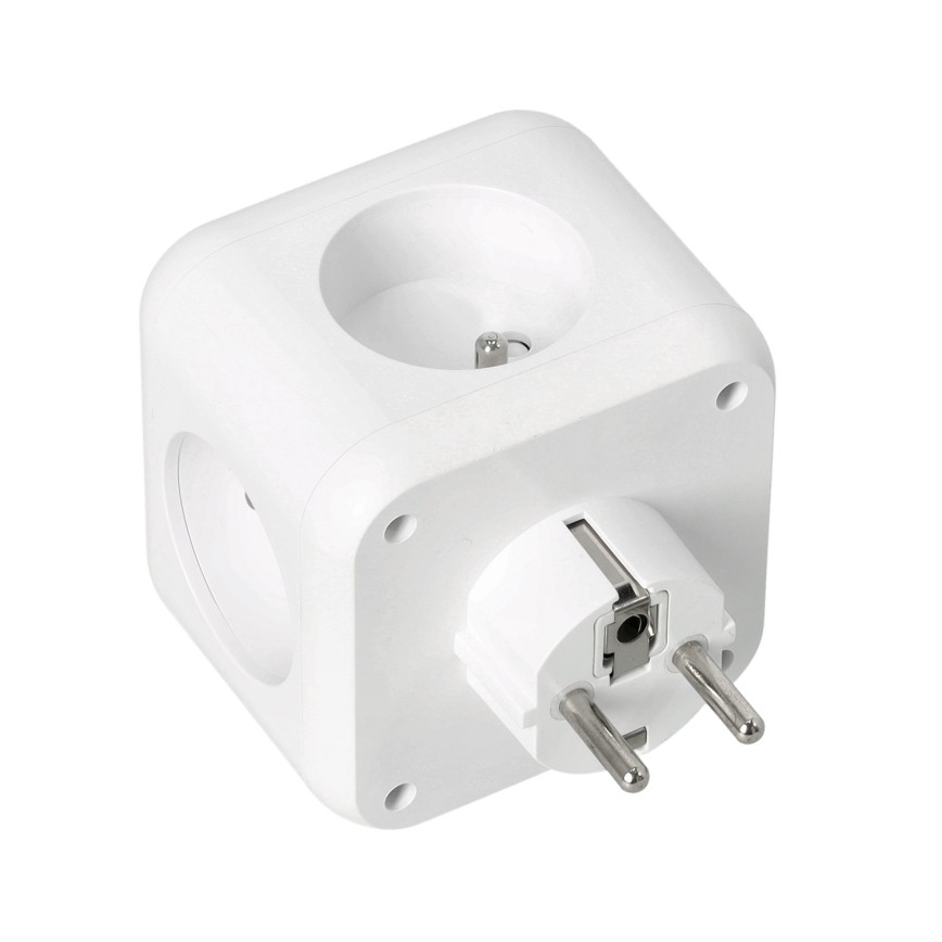 Multi-prise avec interrupteur LINEA 3x230V + 4xUSB A/C blanc