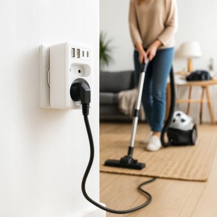 Multiprise 2 prises + 2x USB-C + 2x USB-A