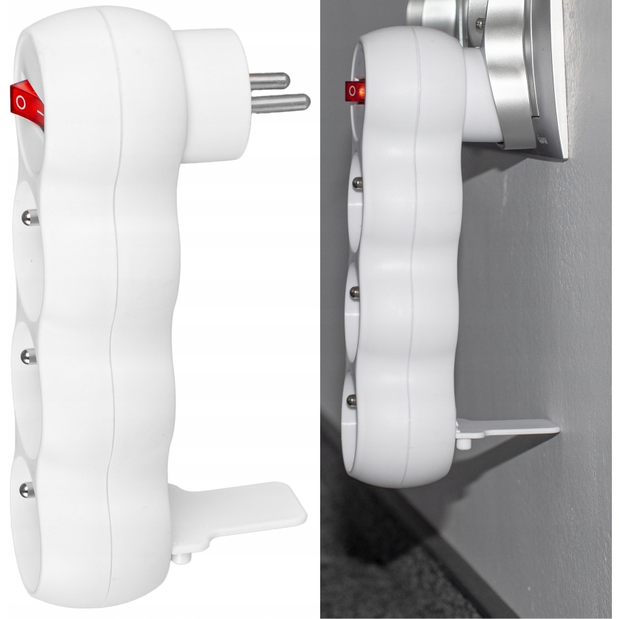 Multiprise 3 prises avec interrupteur