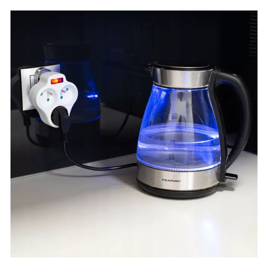 Multiprise 3 prises avec interrupteur