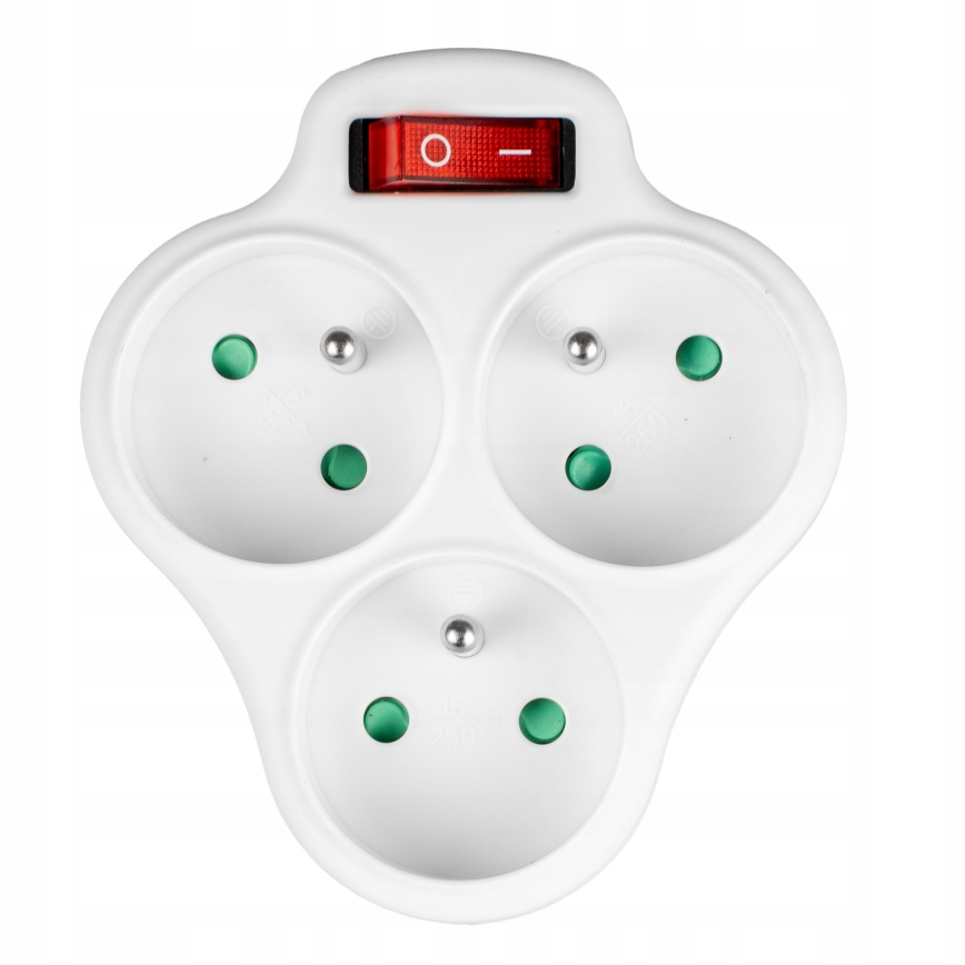 Multiprise 3 prises avec interrupteur