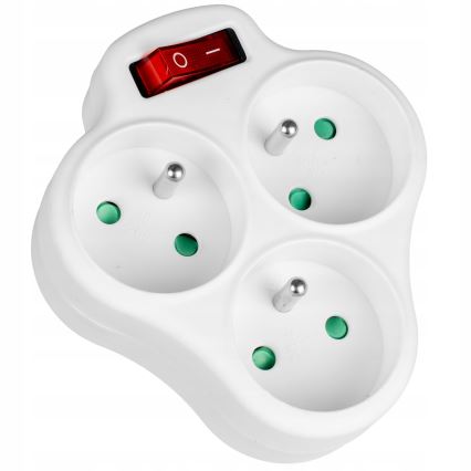 Multiprise 3 prises avec interrupteur